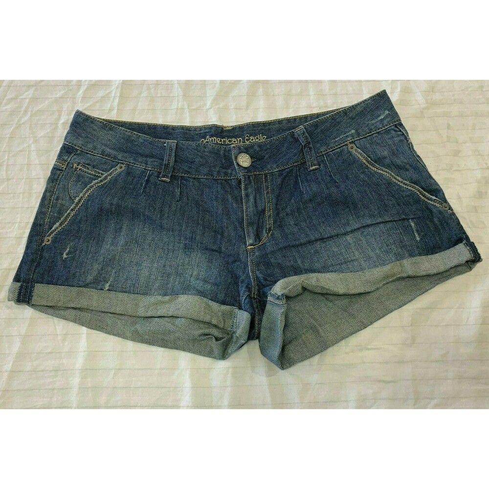 AMERICAN EAGLE WOMENS JEANS COTTON SHORTS SIZE 6